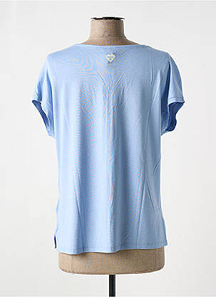 T-shirt col v manches courtes bleu STREET ONE femme