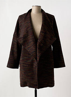 Manteau long coupe droite sans capuche bleu GABRIELLE BY MOLLY BRACKEN femme