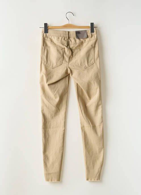 Jegging tissage popeline taille normale beige VILA femme