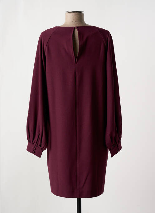 Robe courte manches longues manches longues violet ICHI femme