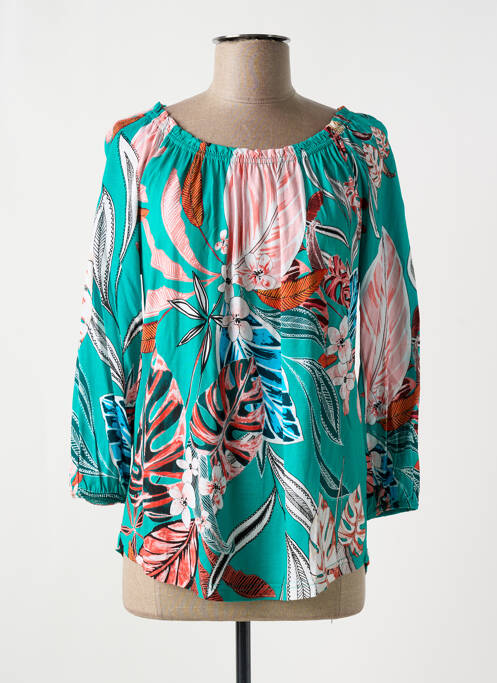 Blouse imprimé fleurs fines bretelles bleu STREET ONE femme