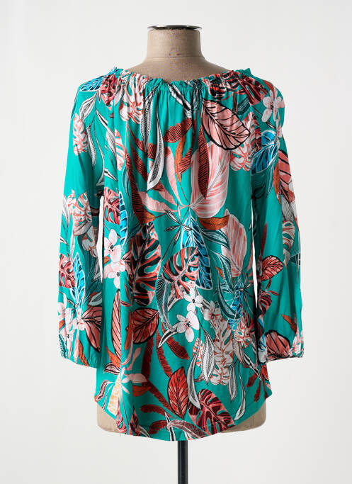 Blouse imprimé fleurs fines bretelles bleu STREET ONE femme