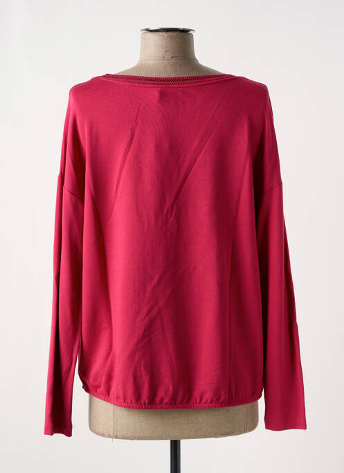 Sweat-shirt stretch manches longues rose STREET ONE femme