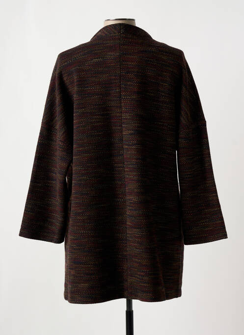 Manteau long coupe droite sans capuche bleu GABRIELLE BY MOLLY BRACKEN femme
