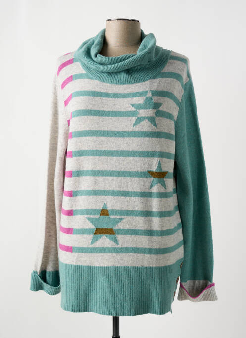 Pull col roulé bleu WHITE STUFF pour femme