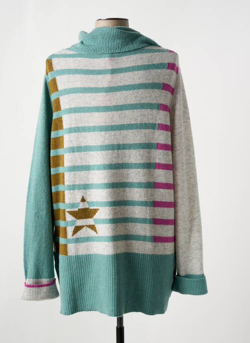 Pull col roulé bleu WHITE STUFF pour femme