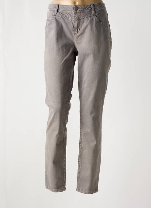 Jeans coupe slim gris STREET ONE pour femme