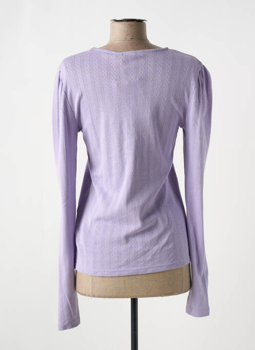 Pull violet ICHI pour femme