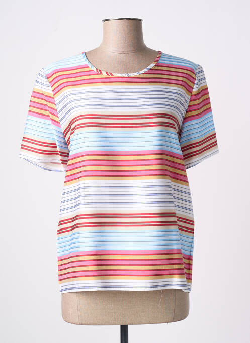 Top imprimé fantaisie manches courtes bleu PAUL SMITH femme