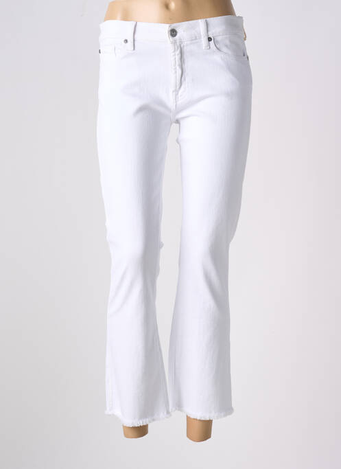 Pantalon 7/8 blanc 7 FOR ALL MANKIND pour femme