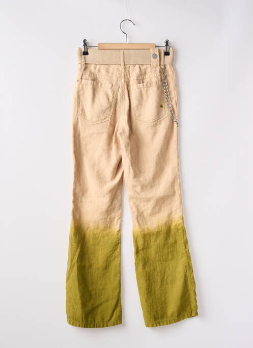 Pantalon droit beige HICH USE pour femme