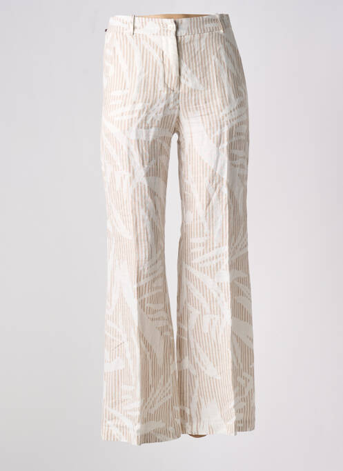 Pantalon droit beige ROSSO 35 pour femme