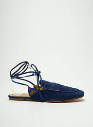 Sandales/nu pieds chiquet talon plat jusqu'à 3cm bleu MALIPARMI femme