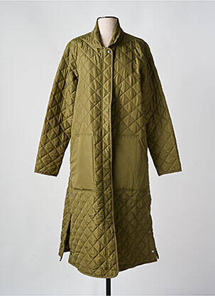 Doudoune manches longues sans capuche vert CULTURE femme