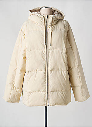Doudoune poches a capuche beige SOAKED femme