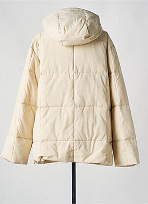 Doudoune poches a capuche beige SOAKED femme