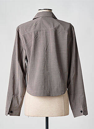 Chemisier coupe fluide manches longues gris CULTURE femme