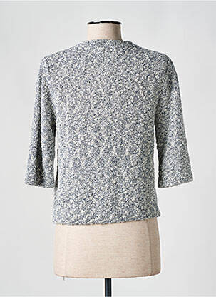 Gilet manches courtes fermeture boutonnée sur le devant bleu SOAKED femme