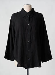 Chemisier coupe fluide manches longues noir SOAKED femme