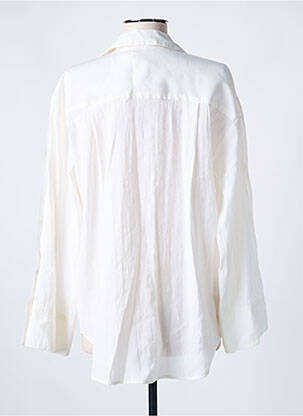 Chemisier coupe fluide manches longues blanc SOAKED femme