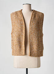 Gilet sans manche marron SOAKED pour femme seconde vue