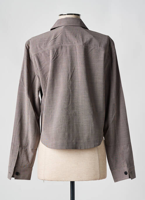 Chemisier coupe fluide manches longues gris CULTURE femme