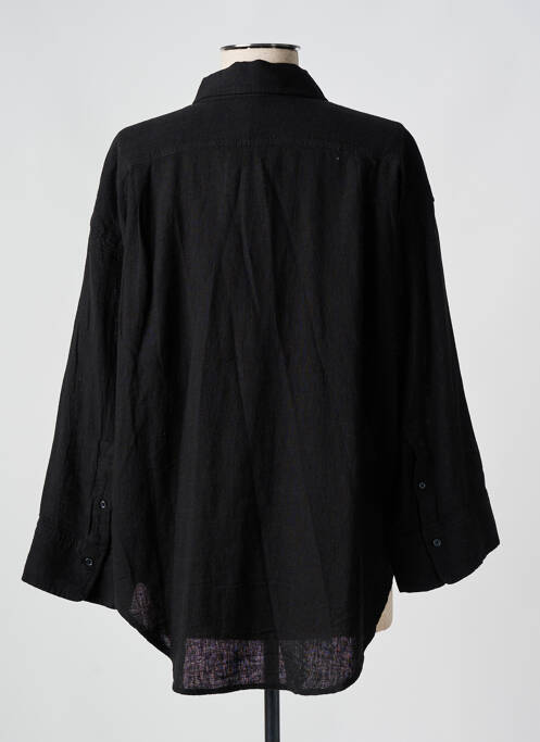 Chemisier coupe fluide manches longues noir SOAKED femme