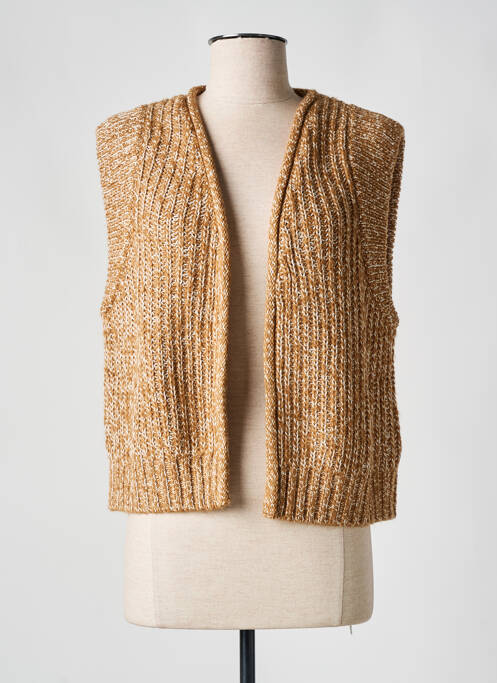 Gilet sans manche marron SOAKED pour femme
