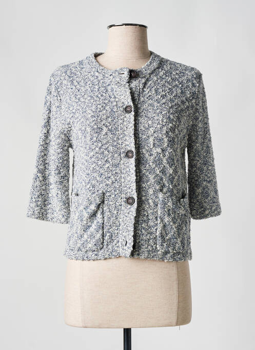 Gilet manches courtes bleu SOAKED pour femme