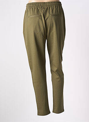 Pantalon chino tissage popeline taille normale vert CULTURE femme