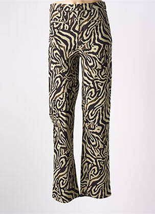 Pantalon flare stretch vert SOAKED femme