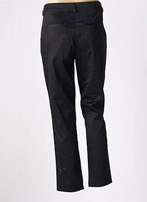 Pantalon chino tissage popeline taille normale noir CULTURE femme