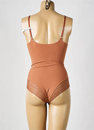 Body lingerie effet matière satinée marron ESPRIT femme