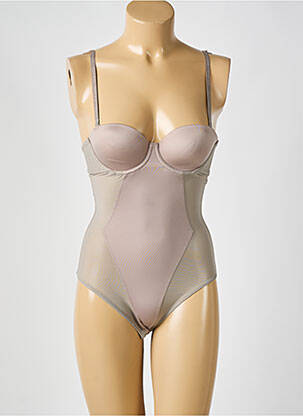 Body lingerie effet matière satinée gris ESPRIT femme