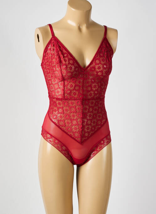 Body lingerie rouge LINGADORE pour femme