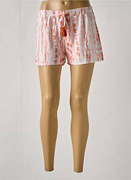 Short coupe droite orange LINGADORE femme