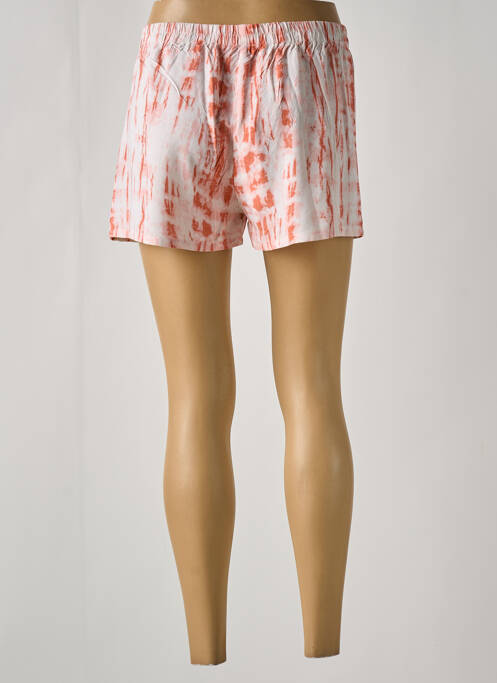 Short coupe droite orange LINGADORE femme