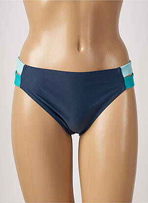 Bas de maillot de bain effet matière satinée culotte bleu ESPRIT femme