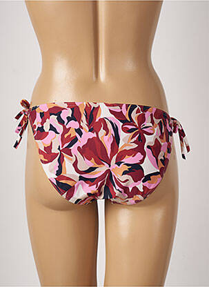 Bas de maillot de bain imprimé fleurs bikini rouge ESPRIT femme