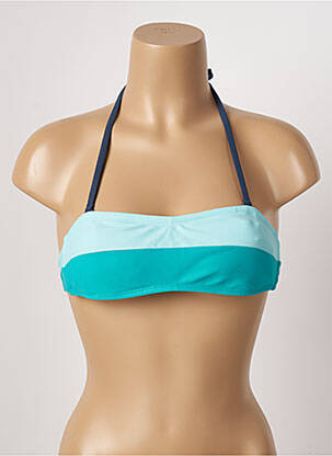 Haut de maillot de bain stretch haut bandeau bleu ESPRIT femme