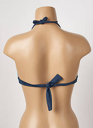 Haut de maillot de bain stretch haut bandeau bleu ESPRIT femme