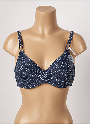 Haut de maillot de bain stretch haut soutien-gorge balconnet bleu ESPRIT femme