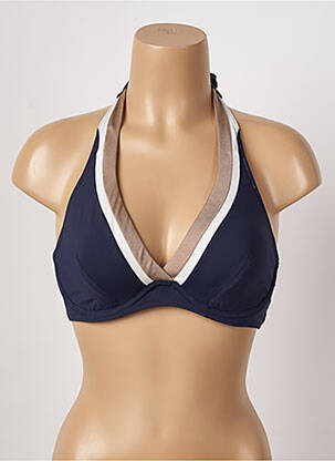 Haut de maillot de bain stretch haut soutien-gorge balconnet bleu ESPRIT femme