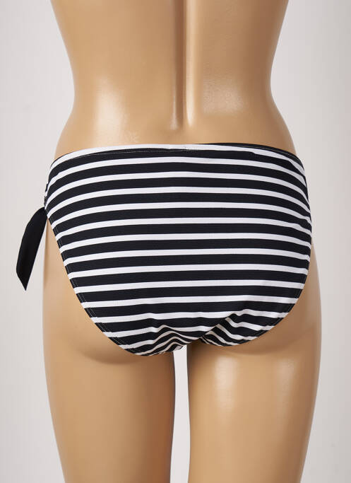 Bas de maillot de bain imprimé rayures culotte noir ESPRIT femme