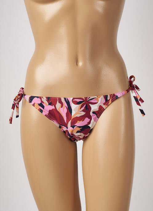 Bas de maillot de bain imprimé fleurs bikini rouge ESPRIT femme