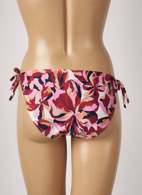 Bas de maillot de bain imprimé fleurs bikini rouge ESPRIT femme