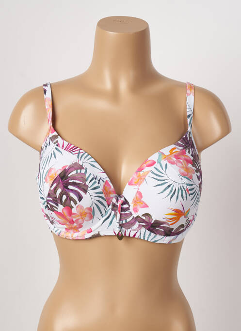Haut de maillot de bain blanc LINGADORE pour femme