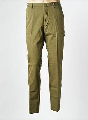Pantalon chino tissage popeline taille normale vert HUGO BOSS homme