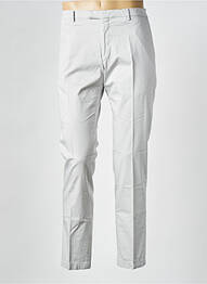 Pantalon chino fermeture zippée sous rabat avec crochet taille normale gris STRELLSON homme