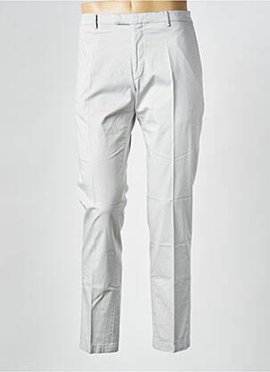 Pantalon chino fermeture zippée sous rabat avec crochet taille normale gris STRELLSON homme